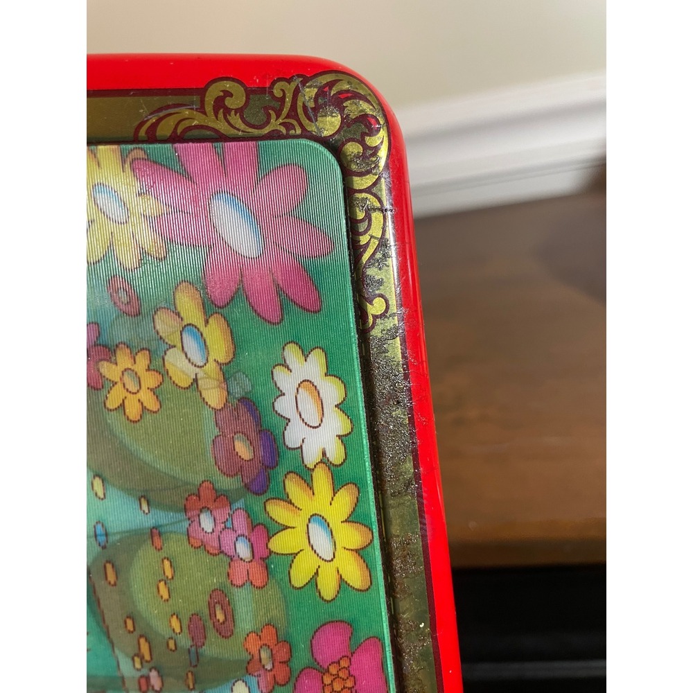 Vintage Fujiya Peko-chan Poko-chan Red Metal Lunch Box Tin 2005 Japanese Anime - Picture 11 of 11